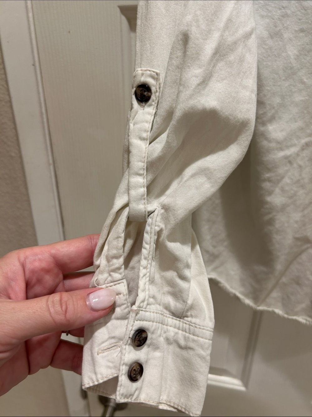Democracy Blue-to-White Ombre Button-Down Shirt - Picture 5 of 7